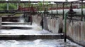 Industrial tanks with sewerage water and oxygen supply HD Footage