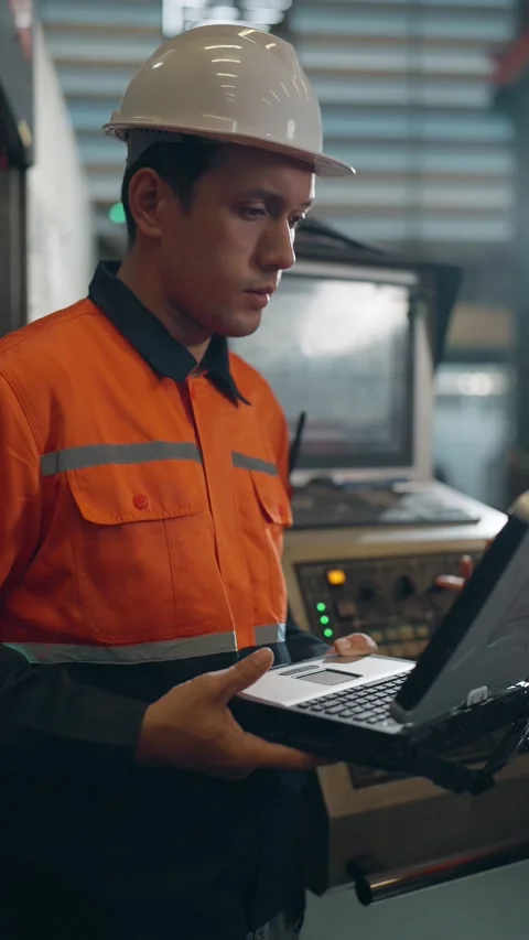 Industrial Technician at Work Stock Footage 336315995