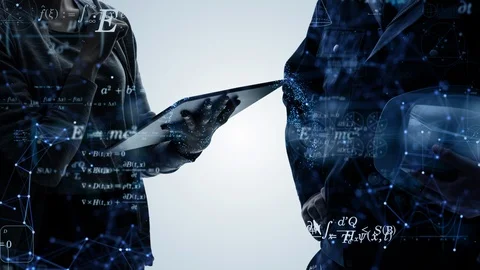 Industrial technology concept. Communication network. Stock Footage 121305830