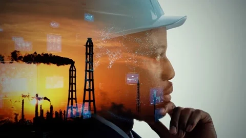 Industrial technology concept. Communication network. AI (Artificial Intelligenc Stock Footage 144867616