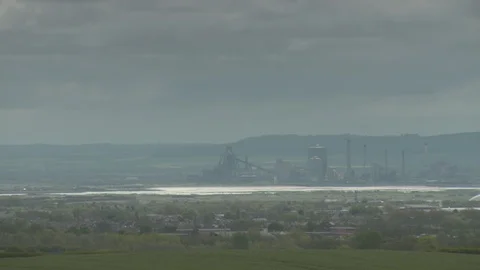 Industrial Teesside. Vídeos de archivo 107557089