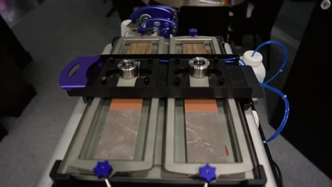 Industrial Testing Machine in Operation Stock Footage 337393113