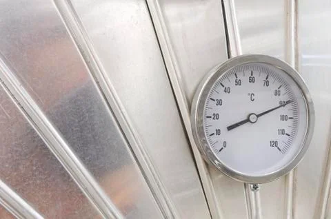 Industrial thermometer Stock Photos