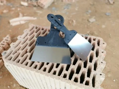 Industrial tools for constructions tapping knifes Stock Photos
