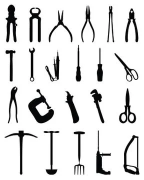 Industrial tools Stock Illustration