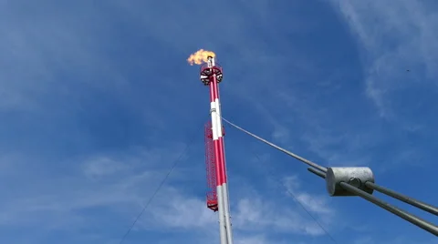 Industrial torch, Refinery Stock Footage 66994520