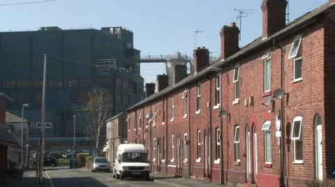 Industrial Town Scene Stock Footage 11154573