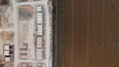 Industrial Tracks from Above Stock Footage 171869082