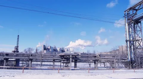 Industrial tubes Stock Footage