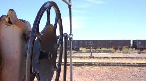 Industrial Turning Control Handle Stock Footage 33540945