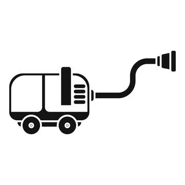 Industrial vacuum cleaner cleaning using suction power icon Stockillustratie