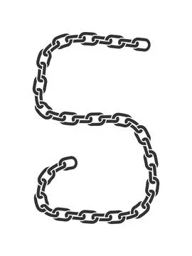 Industrial vector illustration of the number five shaped from a strong black  Stock Illustration