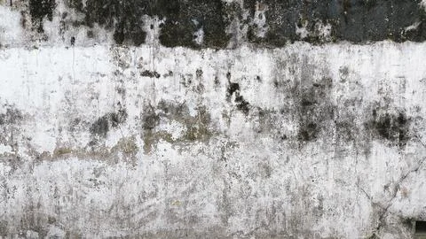 Industrial wall with horizontal erosion pattern, scratches, and chipped cem.. Stock Photos