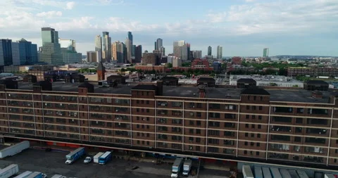 Industrial warehouse in Jersey City Stock Footage 155737726