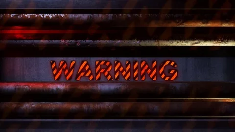 Industrial warning sign Stock Footage 83434507