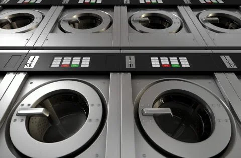 Industrial Washing Machine Illustrazione stock