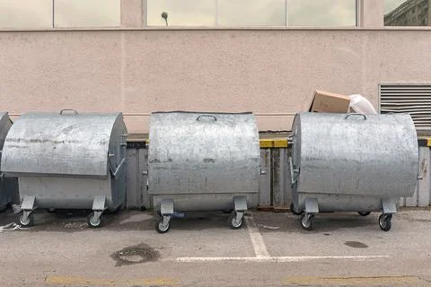 Industrial Waste Container Dumpster Stock Photos