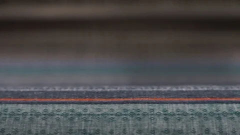 Industrial weaving. Textile Industry. Vidéo 72594267