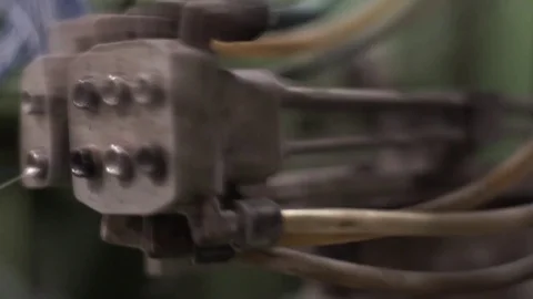 Industrial weaving. Textile Industry. Stock Footage 72595128