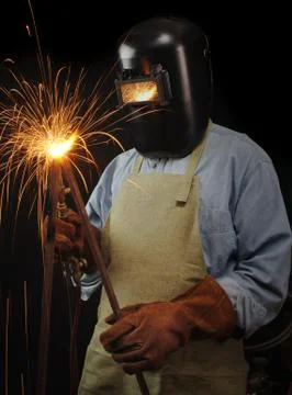 Industrial welder Foto stock