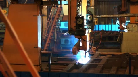 Industrial welding 2 Stock Footage 8550340
