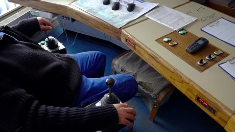 Industrial worker in control room Stock Footage 93448643