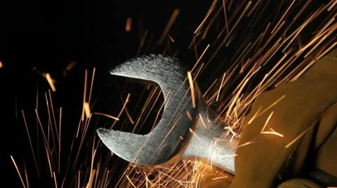 Industrial worker in a factory Видео 9160175