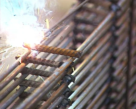 Industrial worker welding Stock Footage 8562546