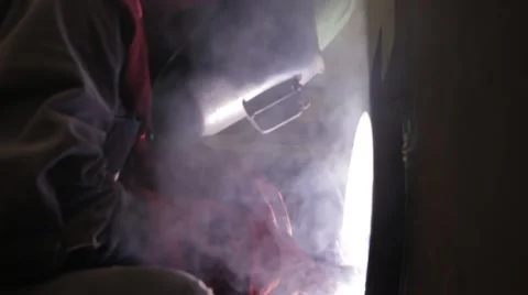 Industrial Worker Welding Stock Footage 63044747