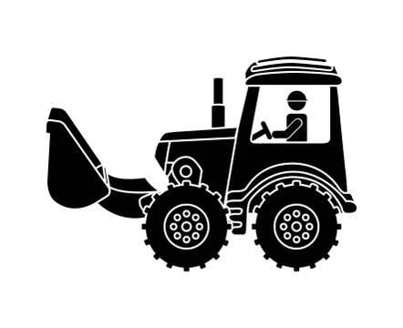 Industrial workers over white background vector illustration Illustrazione stock