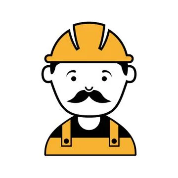 Industrial workers over white background vector illustration Illustrazione stock