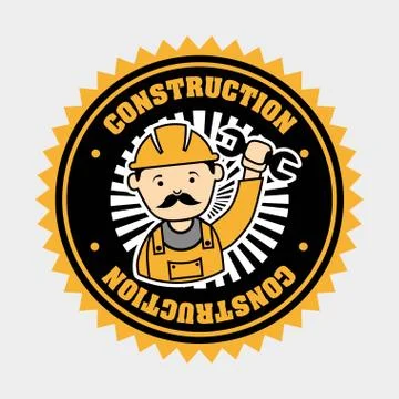 Industrial workers over  white  background vector illustration Stock Illustration