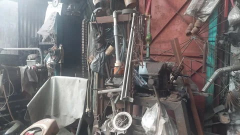 Industrial Workshop Stock Footage 304608015
