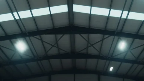 Industrial Workshop with Operating Machines Stock Footage 306505343