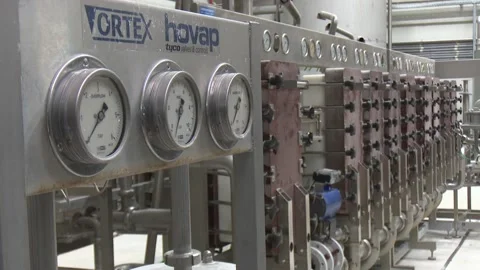 Industrial workshop for the production of starch Video stock 102731928