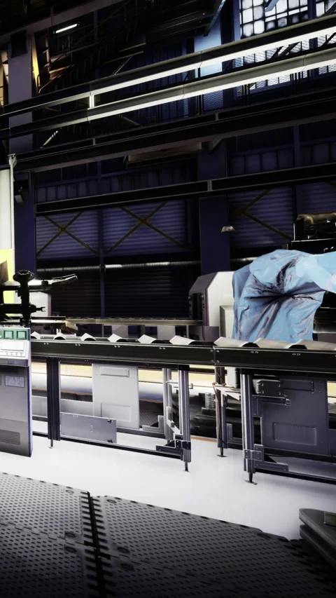 Industrial workshop showcases advanced machinery and engineering creativity Stock Footage 331693470