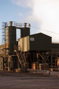 Industrial Yard Stockfoto's
