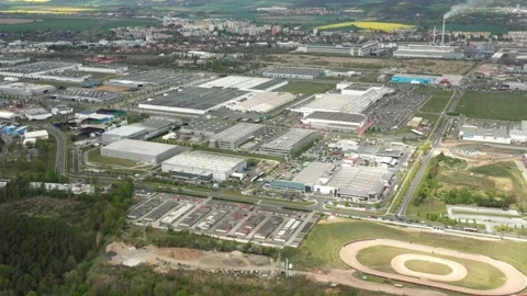 Industrial zone from above. Stock Footage 132001920