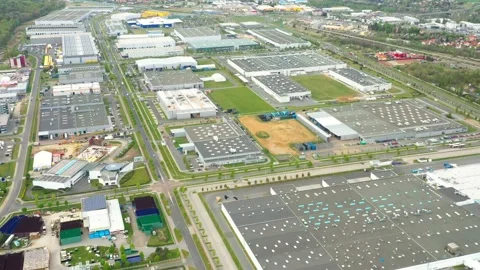 Industrial zone from above. Stock Footage 132004761
