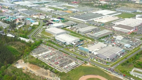 Industrial zone from above. Stock Footage 132005853