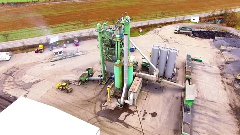 Industrial zone and technology park from above. Video stock 71889697