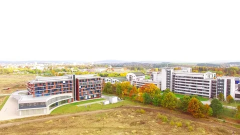 Industrial zone and technology park from above. Stock Footage 71944029