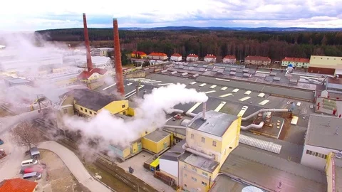 Industrial zone and technology park from above. Stock Footage 73209680