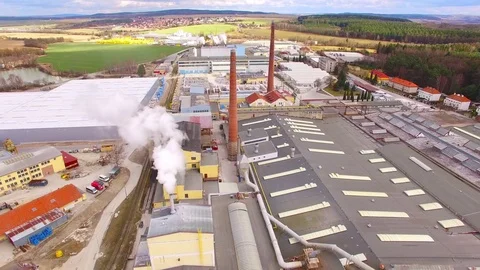 Industrial zone and technology park from above. Stock-Footage 73211861