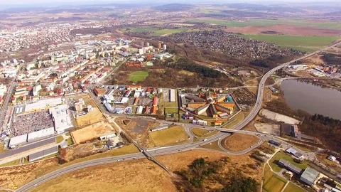 Industrial zone and technology park from above. Stock Footage 88190635