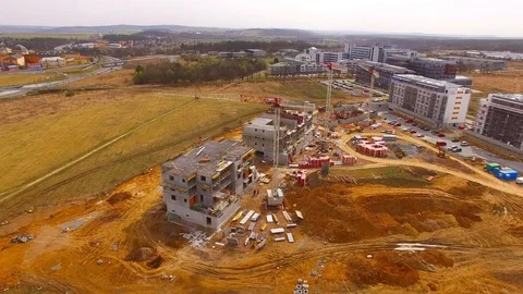 Industrial zone and technology park from above. Stock Footage 88194071
