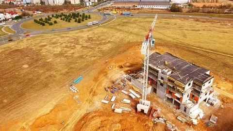 Industrial zone and technology park from above. Stock Footage 88194564