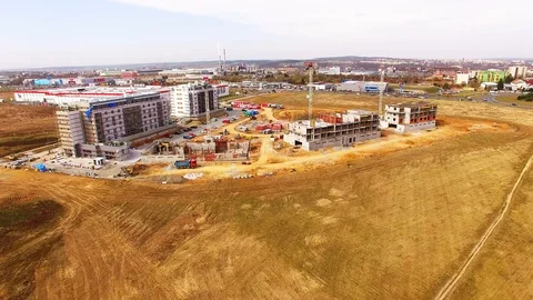 Industrial zone and technology park from above. Stock Footage 88194652