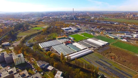 Industrial zone and technology park from above. Stock Footage 101082039