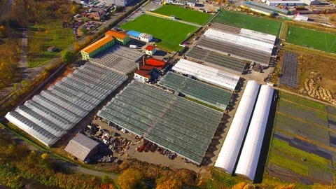 Industrial zone and technology park from above. Stock Footage 101083965